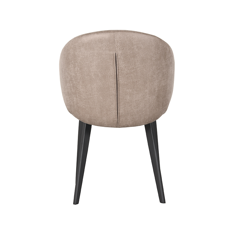 pro_80313_img_9394890 LABEL51 Eetkamerstoel Logan - Taupe - Micro Suede - Zwart Metaal