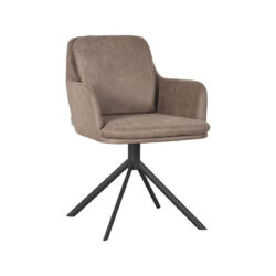 pro_80529_img_9394183 LABEL51 Eetkamerstoel Joy - Taupe - Micro Suede - Zwart Metaal