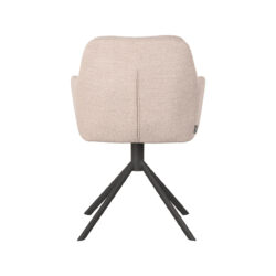 pro_80536_img_9394192 LABEL51 Eetkamerstoel Joy - Naturel - Boucle - Zwart Metaal