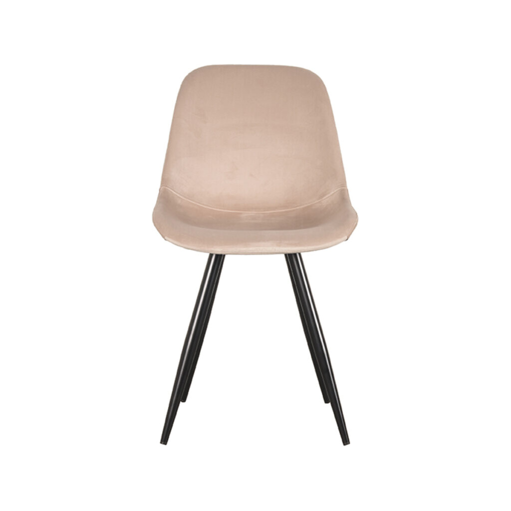 pro_80565_img_9392519 LABEL51 Eetkamerstoel Capri - Zand - Fluweel - Zwart Metaal