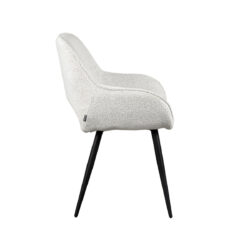pro_80806_img_9393133 LABEL51 Eetkamerstoel Fer - Champagne - Boucle - Zwart Metaal
