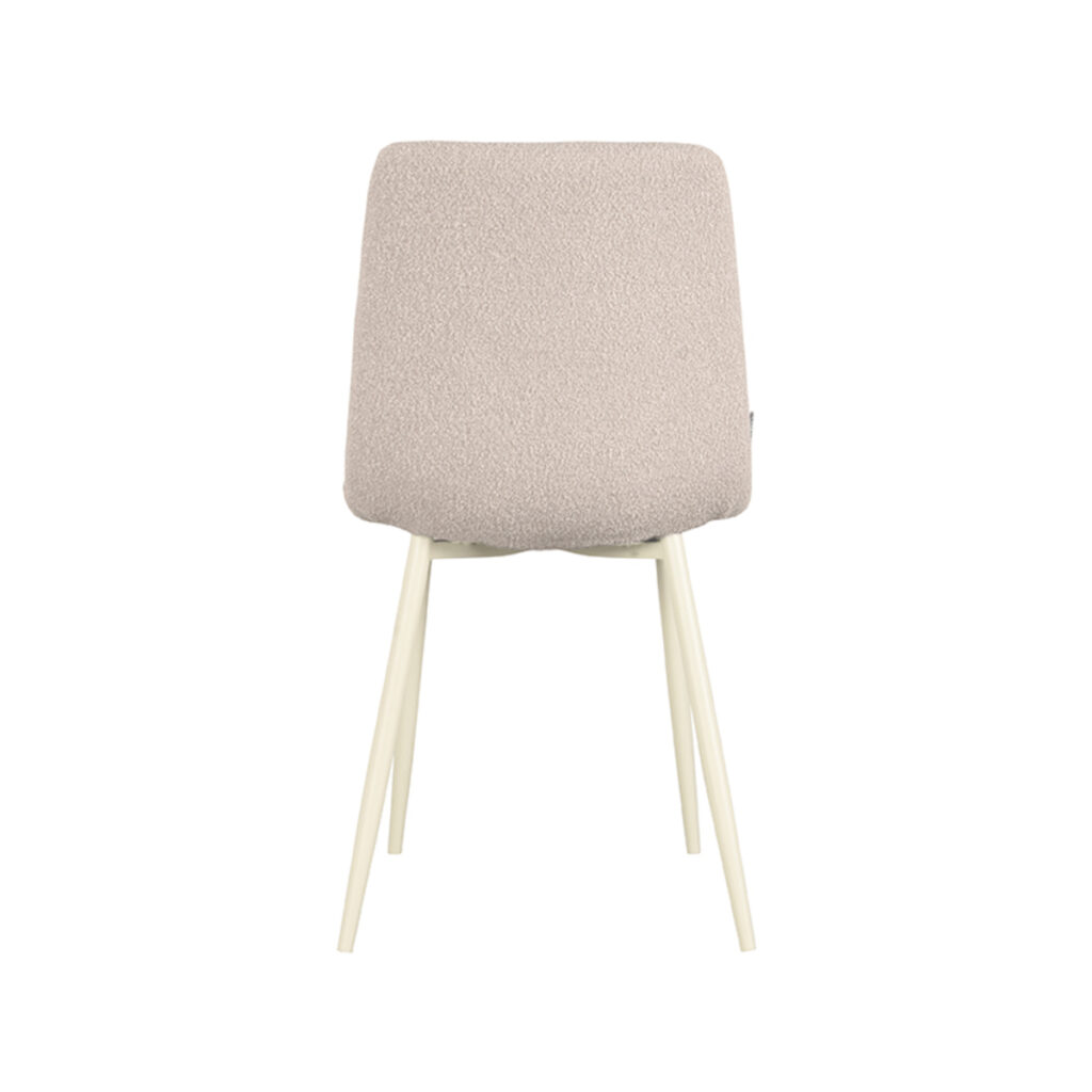 pro_81075_img_9396141 LABEL51 Eetkamerstoel Nino - Naturel - Boucle - Wit Metaal