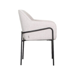 pro_81100_img_9392787 LABEL51 Eetkamerstoel Dexter - Naturel - Boucle - Zwart Metaal
