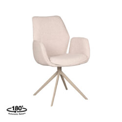 pro_81105_img_9395450 LABEL51 Eetkamerstoel Mellow - Naturel - Boucle - Taupe Metaal
