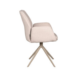 pro_81105_img_9395453 LABEL51 Eetkamerstoel Mellow - Naturel - Boucle - Taupe Metaal