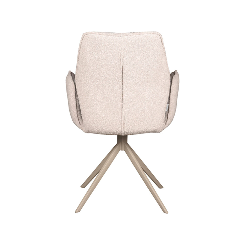 pro_81105_img_9395454 LABEL51 Eetkamerstoel Mellow - Naturel - Boucle - Taupe Metaal