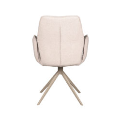 pro_81105_img_9395454 LABEL51 Eetkamerstoel Mellow - Naturel - Boucle - Taupe Metaal