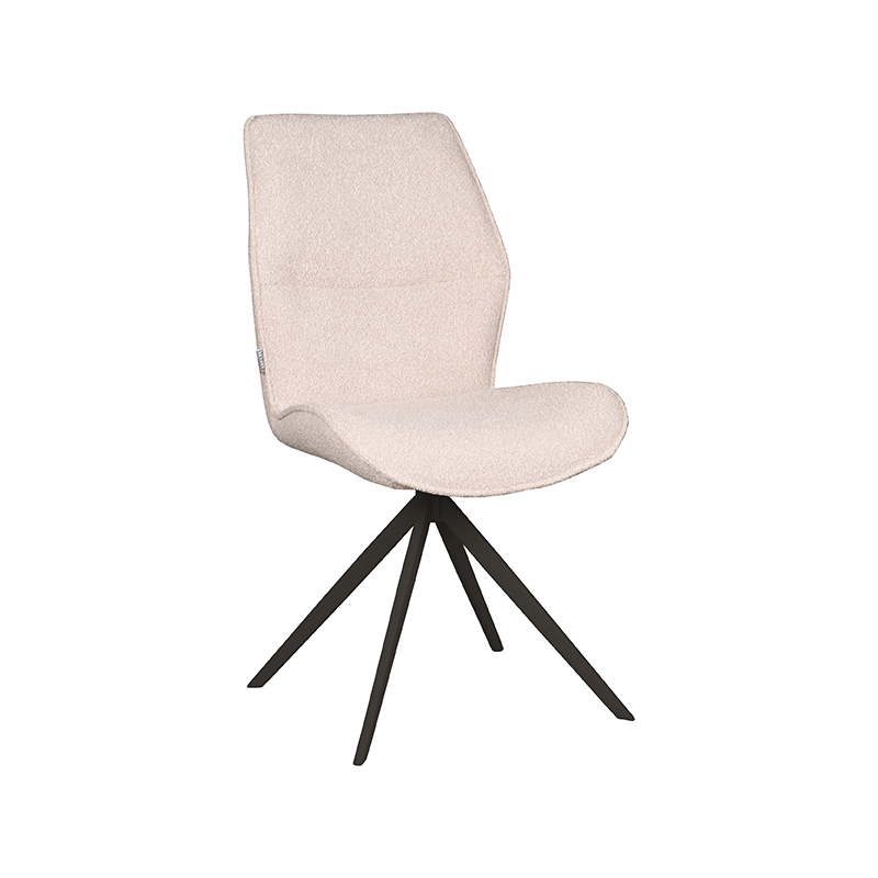 pro_81106_img_9392610 LABEL51 Eetkamerstoel Comfy - Naturel - Boucle - Zwart Metaal