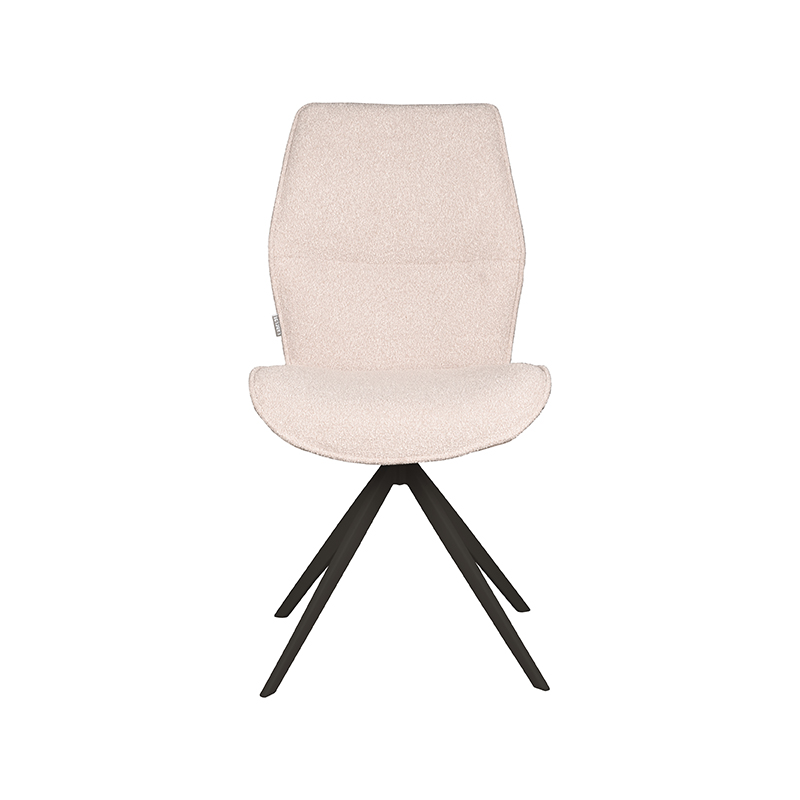 pro_81106_img_9392611 LABEL51 Eetkamerstoel Comfy - Naturel - Boucle - Zwart Metaal