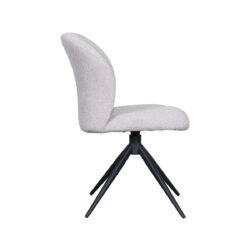 pro_82327_img_9394476 LABEL51 Eetkamerstoel Kimo - Naturel - Boucle - Zwart Metaal