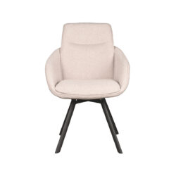pro_82328_img_9391954 LABEL51 Eetkamerstoel Beauty - Naturel - Boucle - Zwart Metaal