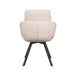 pro_82328_img_9391956 LABEL51 Eetkamerstoel Beauty - Naturel - Boucle - Zwart Metaal