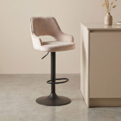 pro_84805_img_9391022 LABEL51 Barkruk Fer - Naturel - Velours - Gaslift