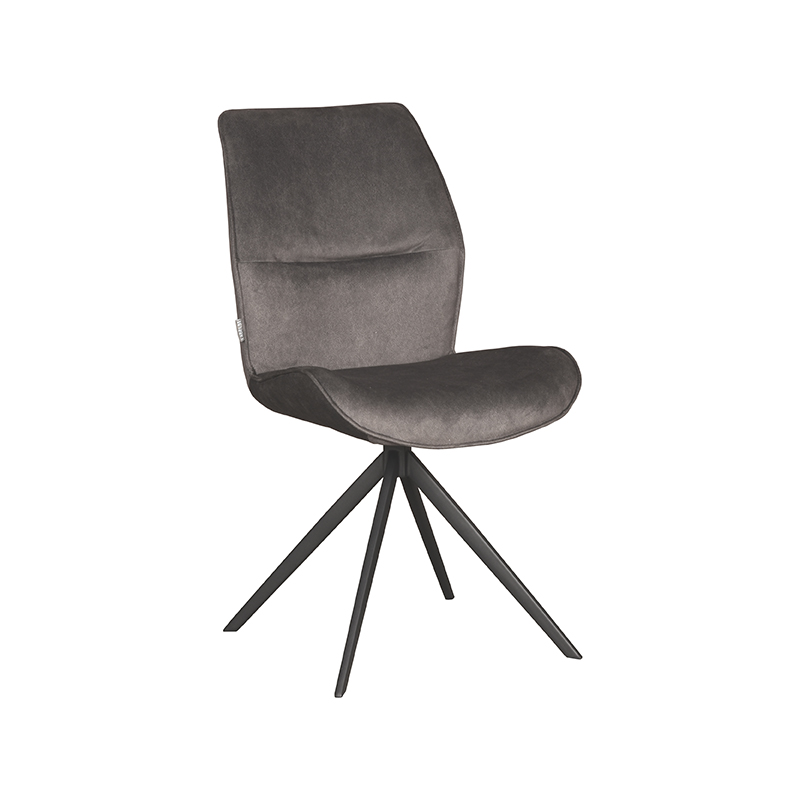 pro_84819_img_9392616 LABEL51 Eetkamerstoel Comfy - Antraciet - Cosmo - Zwart Metaal