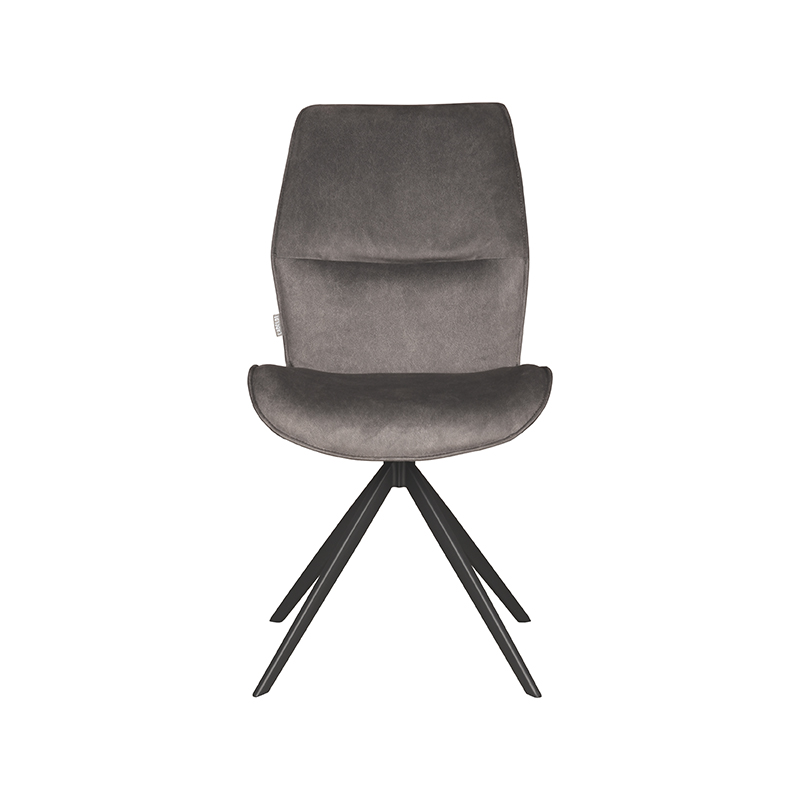 pro_84819_img_9392617 LABEL51 Eetkamerstoel Comfy - Antraciet - Cosmo - Zwart Metaal