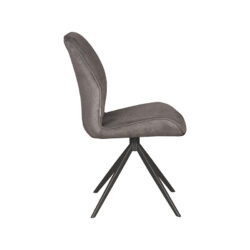 pro_84819_img_9392618 LABEL51 Eetkamerstoel Comfy - Antraciet - Cosmo - Zwart Metaal