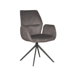 pro_84822_img_9395445 LABEL51 Eetkamerstoel Mellow - Antraciet - Cosmo - Zwart Metaal