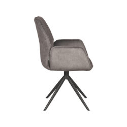 pro_84822_img_9395447 LABEL51 Eetkamerstoel Mellow - Antraciet - Cosmo - Zwart Metaal