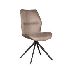 pro_84826_img_9392621 LABEL51 Eetkamerstoel Comfy - Taupe - Micro Suede - Zwart Metaal