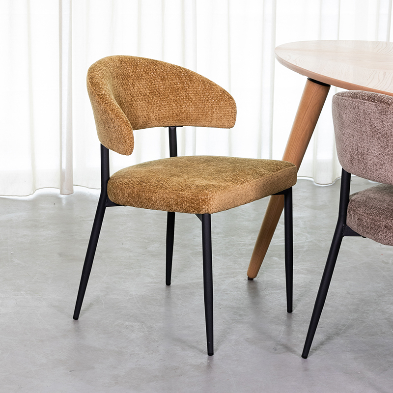 pro_91389_img_9392276 LABEL51 Eetkamerstoel Bliss - Mustard - Elite - Zwart Metaal