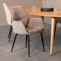 pro_91696_img_9395952 LABEL51 Eetkamerstoel Morris - Stone - Elite - Zwart Metaal