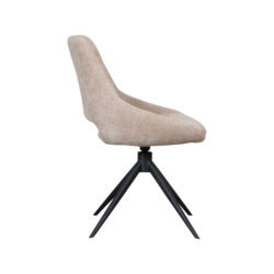 LABEL51 Eetkamerstoel Marlow - Clay - Elite - Zwart Metaal