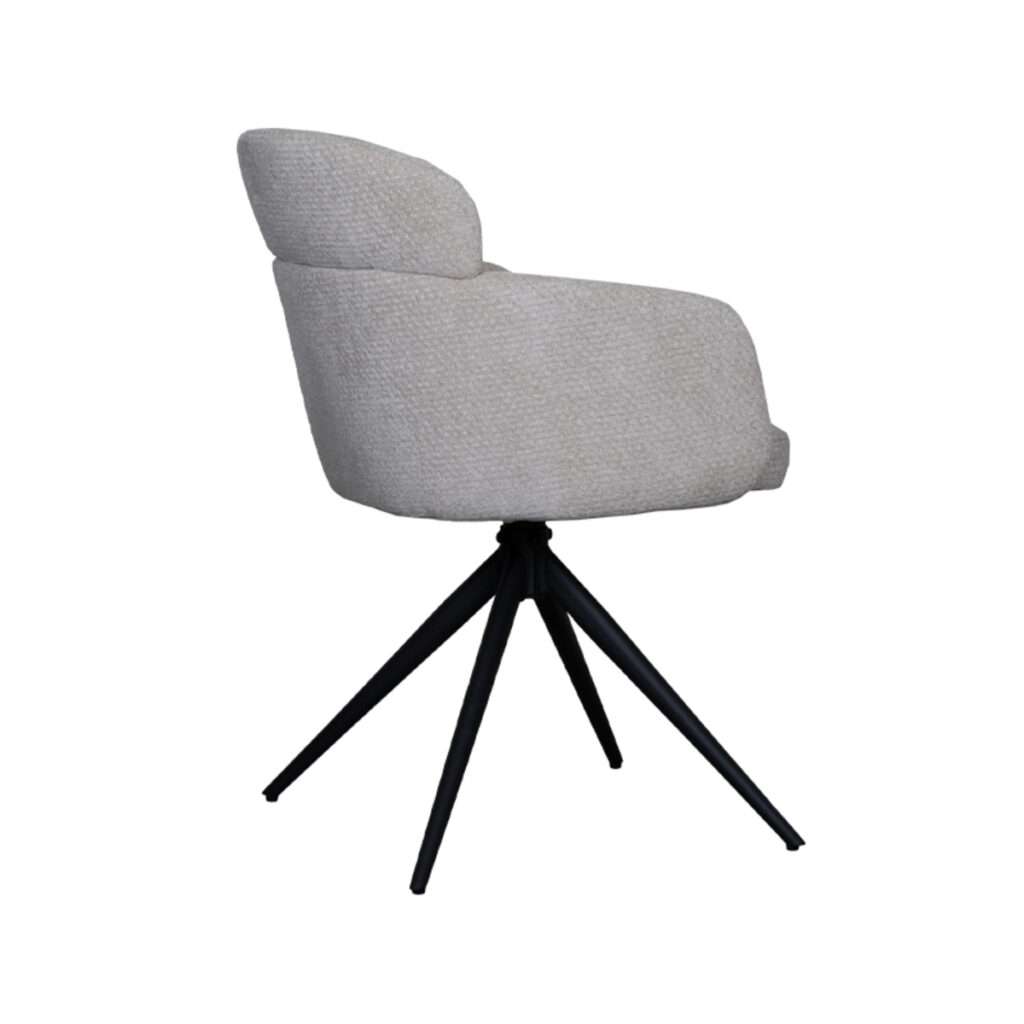 pro_92562_img_9394806 LABEL51 Eetkamerstoel Levi - Naturel - Elite - Zwart Metaal