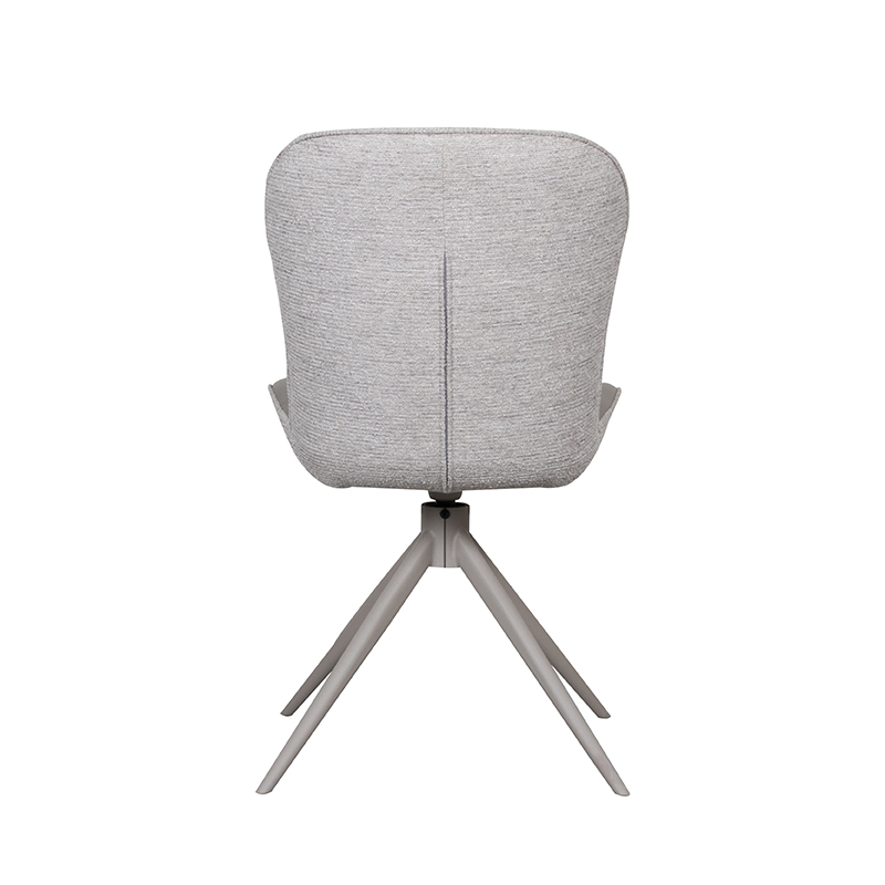 pro_92569_img_9398551 LABEL51 Eetkamerstoel Thorben - Forest - Microvezel - Taupe Metaal