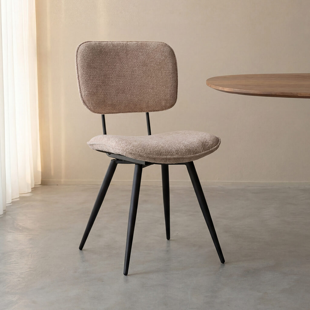 pro_92575_img_9394859 LABEL51 Eetkamerstoel Liva - Clay - Elite - Zwart Metaal