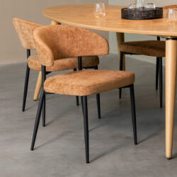 pro_92576_img_9392289 LABEL51 Eetkamerstoel Bliss - Cognac - Elite - Zwart Metaal