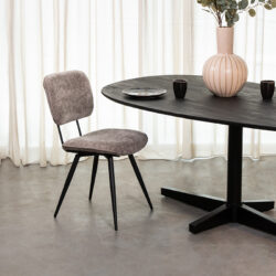 pro_92595_img_9394852 LABEL51 Eetkamerstoel Liva - Stone - Elite - Zwart Metaal