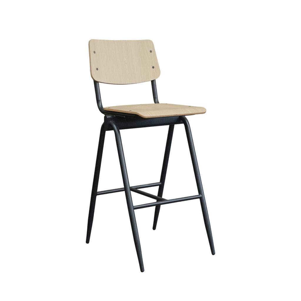 pro_92634_img_9398144 LABEL51 Barkruk Solid - Naturel - Hout - Hoog