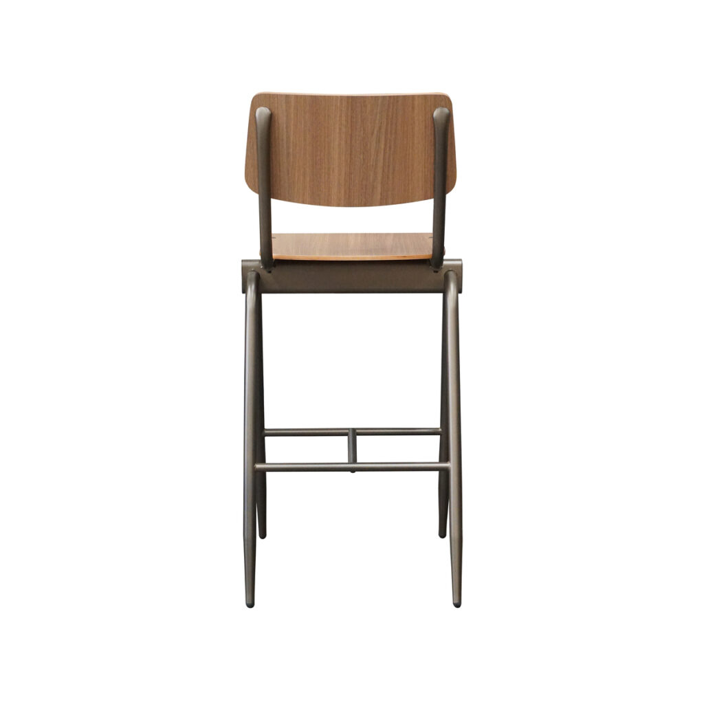 LABEL51 Barkruk Solid - Walnoot - Hout - Hoog