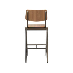LABEL51 Barkruk Solid - Walnoot - Hout - Hoog