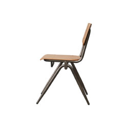 pro_92638_img_9398131 LABEL51 Eetkamerstoel Solid - Walnoot - Hout - Goud Metalen Frame