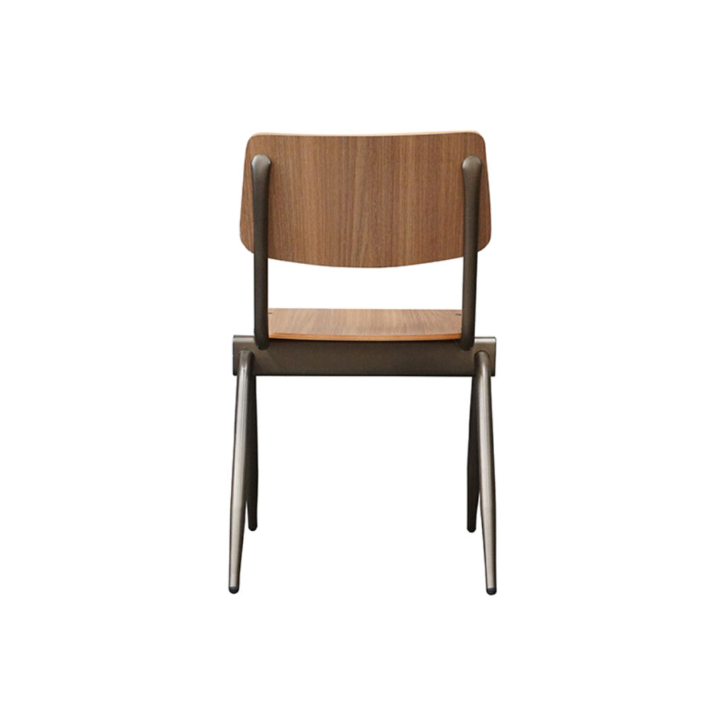 pro_92638_img_9398132 LABEL51 Eetkamerstoel Solid - Walnoot - Hout - Goud Metalen Frame