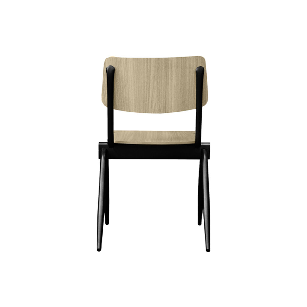 pro_92640_img_9398127 LABEL51 Eetkamerstoel Solid - Naturel - Hout - Zwart Metalen Frame