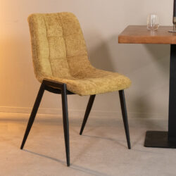 pro_92660_img_9396258 LABEL51 Eetkamerstoel Noor - Mustard - Elite - Zwart Metaal