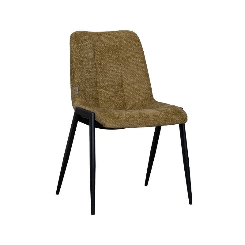 pro_92660_img_9396259 LABEL51 Eetkamerstoel Noor - Mustard - Elite - Zwart Metaal
