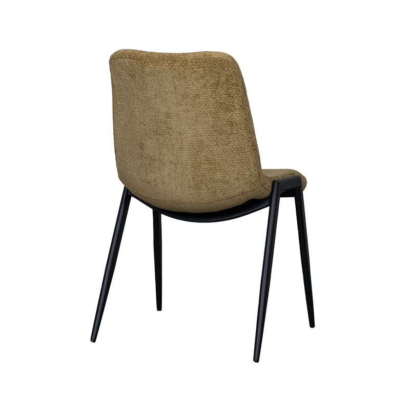 pro_92660_img_9396262 LABEL51 Eetkamerstoel Noor - Mustard - Elite - Zwart Metaal