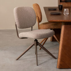 pro_92716_img_9393486 LABEL51 Eetkamerstoel Geneva - Mushroom - Royal Boucle - Brons Metaal