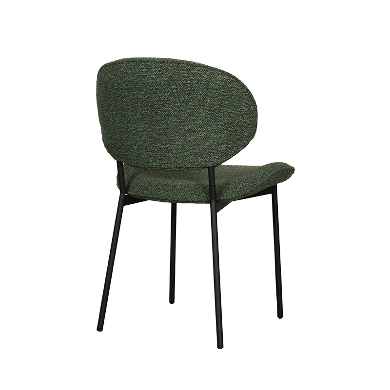 pro_92774_img_9397857 LABEL51 Eetkamerstoel Senn - Forest - Royal Boucle - Zwart Metaal