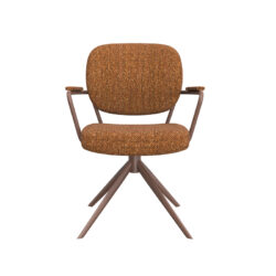 LABEL51 Eetkamerstoel Basel - Coral - Royal Boucle - Rust Metaal