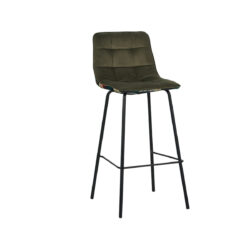 LABEL51 Barkruk Bistro - Multicolor - Fluweel - Hoog