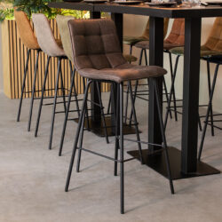 pro_92785_img_9392223 LABEL51 Barkruk Bistro - Antraciet - Micro Suede - Hoog