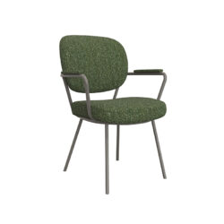 LABEL51 Eetkamerstoel Lausanne - Forest - Royal Boucle - Forest Metaal