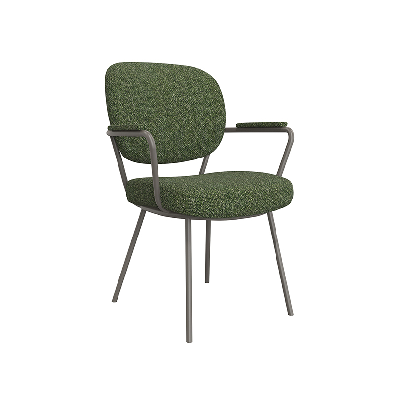 LABEL51 Eetkamerstoel Lausanne - Forest - Royal Boucle - Forest Metaal