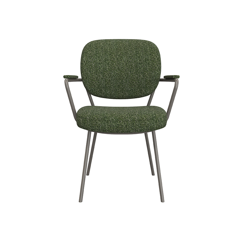 LABEL51 Eetkamerstoel Lausanne - Forest - Royal Boucle - Forest Metaal