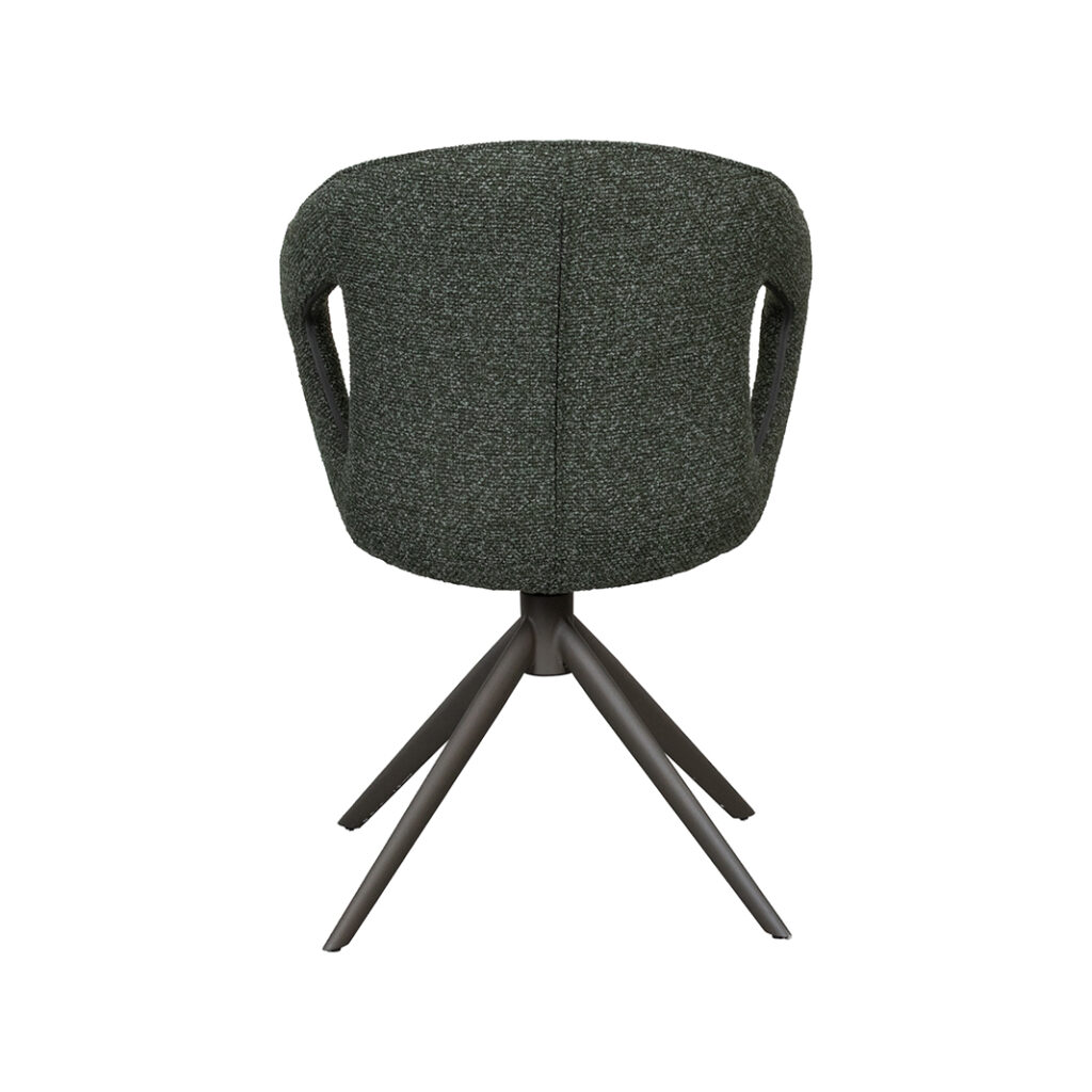 LABEL51 Eetkamerstoel Zurich - Forest - Royal Boucle - Forest Metaal