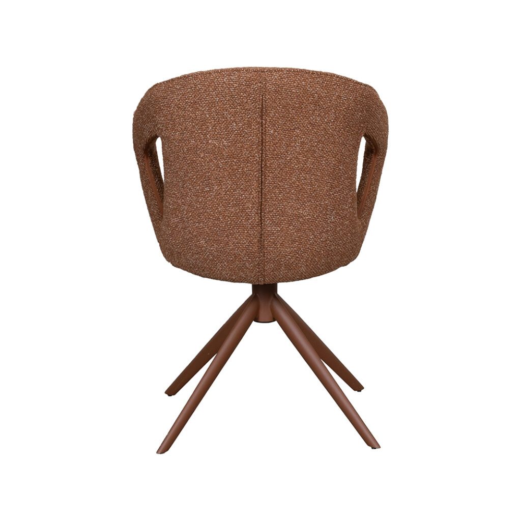 LABEL51 Eetkamerstoel Zurich - Coral - Royal Boucle - Rust Metaal